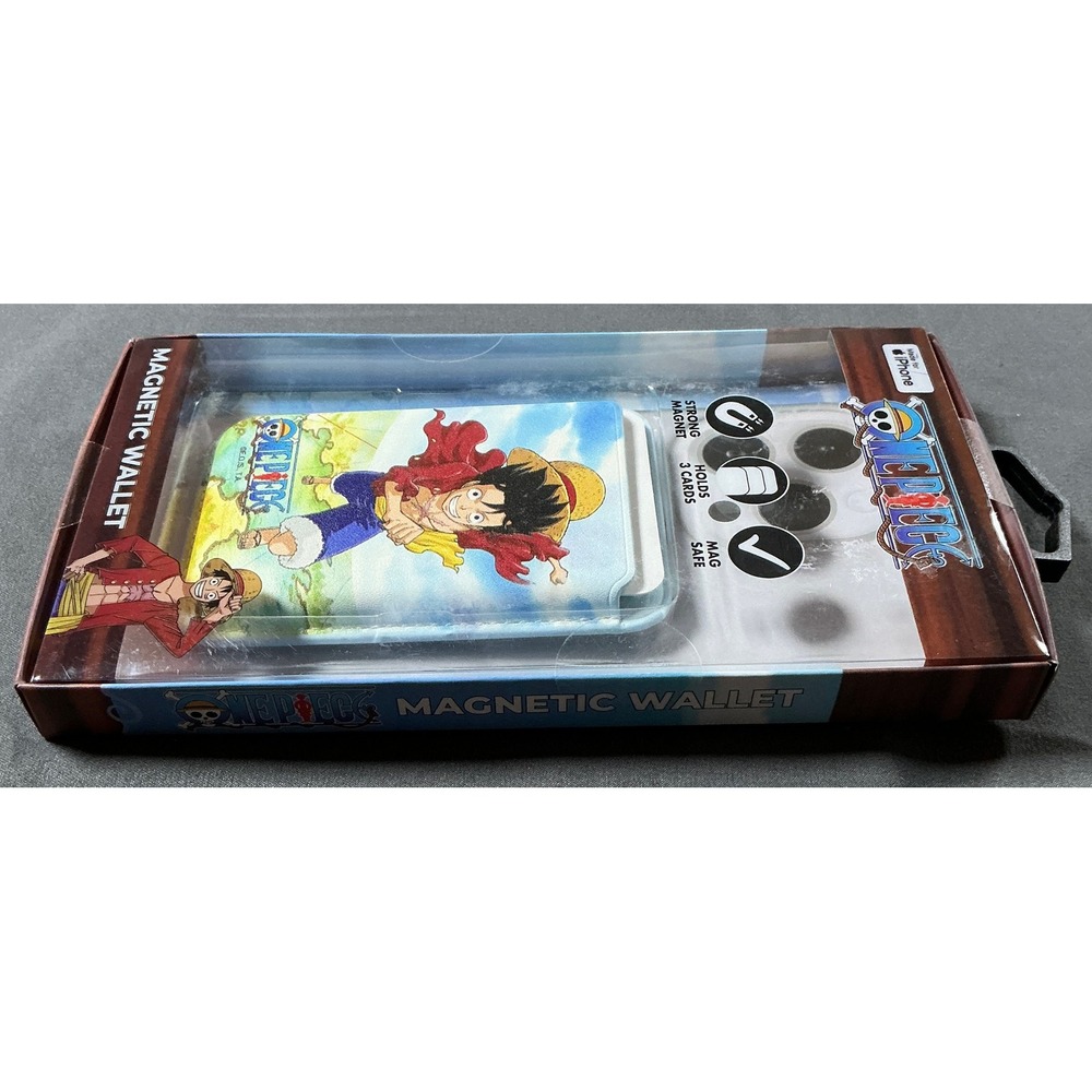 One Piece Luffy Magnetic MagSafe Wallet for iPhone CultureFly Holds 3 Cards NEW - Picture 3 of 4